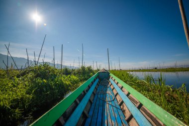 Myanmar 'da göl manzarası