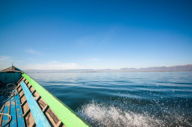 Myanmar 'da göl manzarası