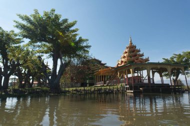 Myanmar 'da göl manzarası