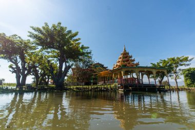 Myanmar 'da göl manzarası