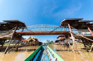 Myanmar 'da göl manzarası