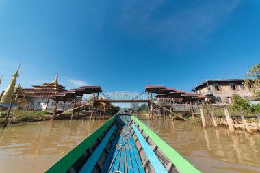 Myanmar 'da göl manzarası