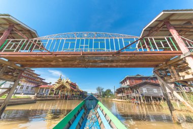 Myanmar 'da göl manzarası