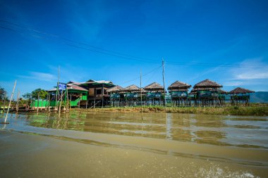 Myanmar 'da göl manzarası