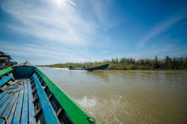 Myanmar 'da göl manzarası
