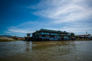 Myanmar 'da göl manzarası