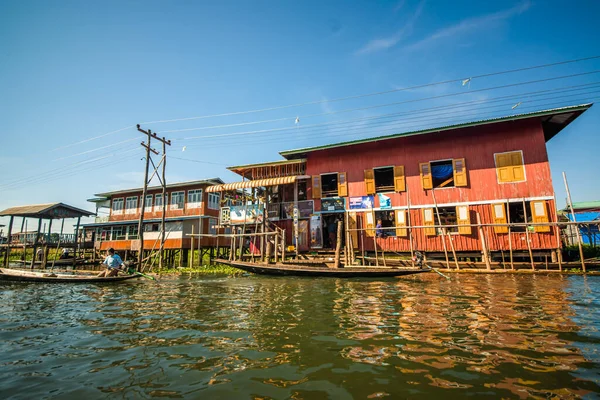 Vue Sur Lac Inle Myanmar — Photo