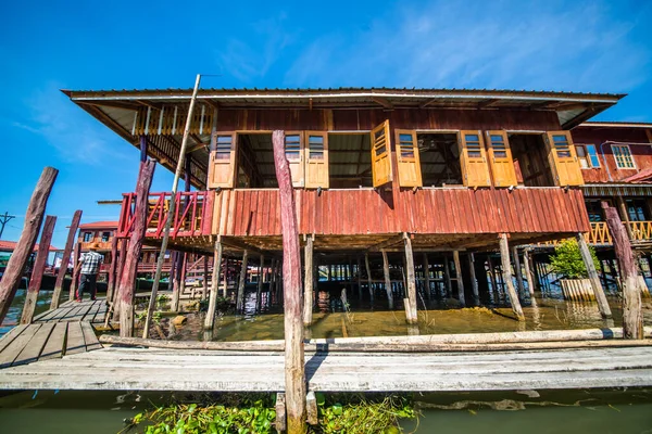 Blick Auf Den Inle See Myanmar — Stockfoto