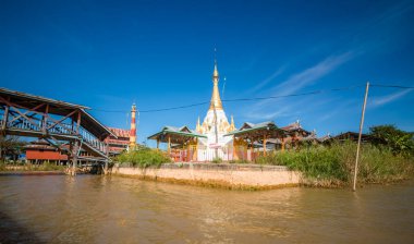 Myanmar 'da göl manzarası