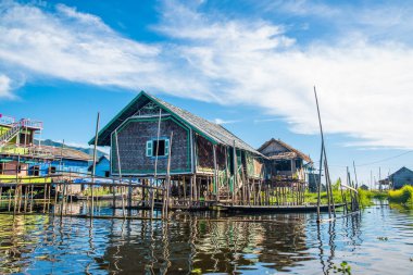 Myanmar 'da göl manzarası