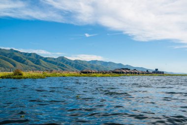 Myanmar 'da göl manzarası