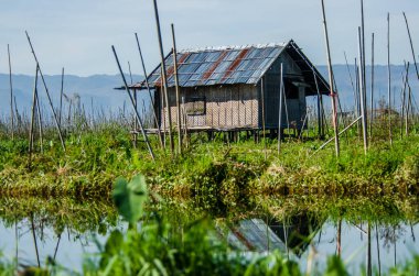 Myanmar 'da göl manzarası