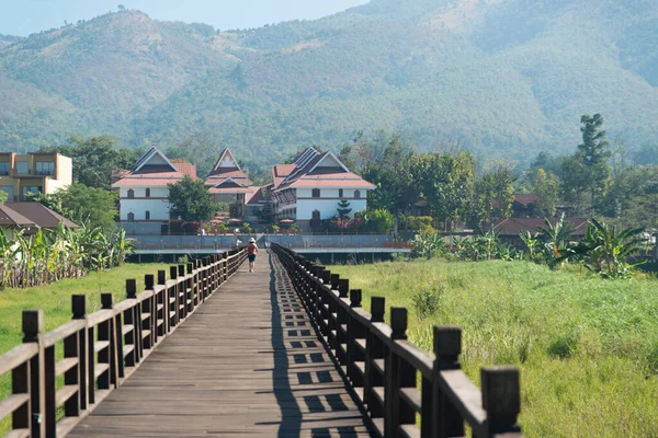 Maison Paysage Myanmar Lac Inle — Photo