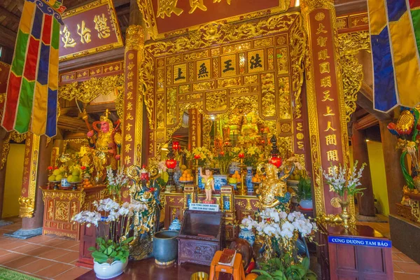 Vientamese Buddist Temple Détails Intérieurs — Photo