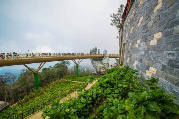 Vietnam Nang Puente Oro — Foto de Stock
