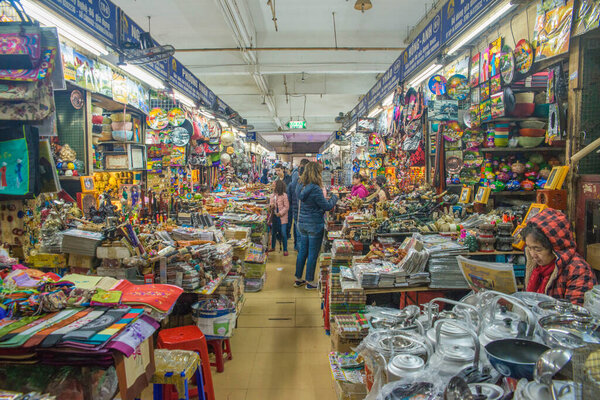  market in Vietnam. Hanoi. City