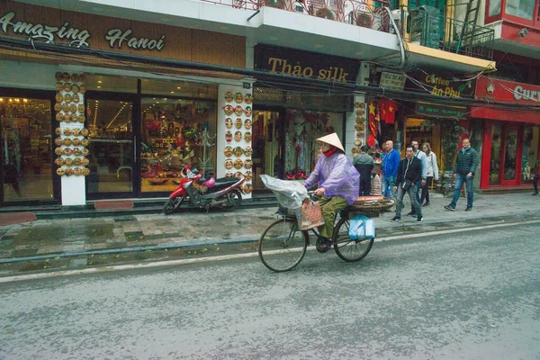 Hanoi Wietnam Styczeń 2019 Widok Miasta Architekturę Ludzi — Zdjęcie stockowe