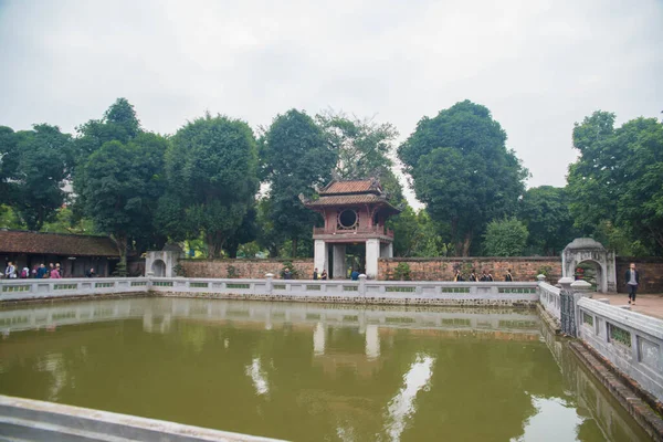 Vietnam Hanoi Chrám Literatury — Stock fotografie