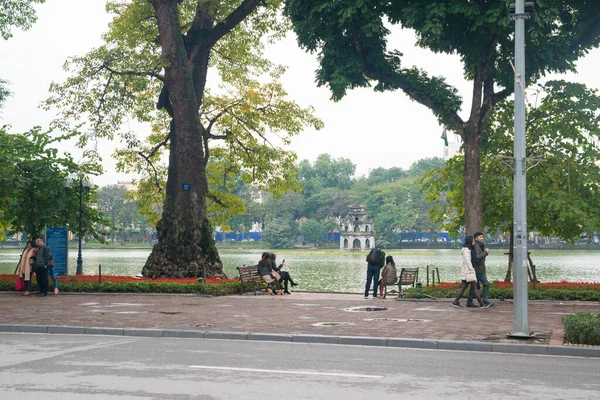 Vista Ciudad Hanoi Vietnam — Foto de Stock