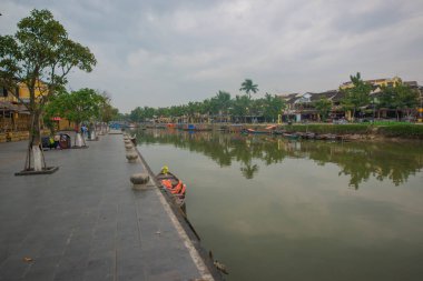 Vietnam. Hoi An. Şehrin güzel bir manzarası.