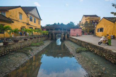 Vietnam. Hoi An. Şehrin güzel bir manzarası.