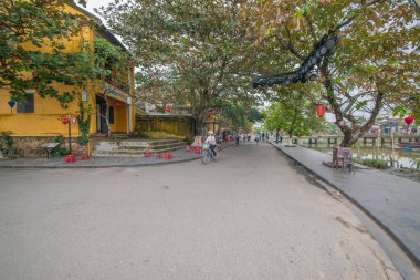 Vietnam. Hoi An. Şehrin güzel bir manzarası.