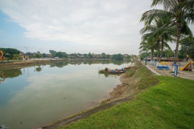 Vietnam. Hoi An. Şehrin güzel bir manzarası.