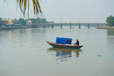 Vietnam. Hoi An. Şehrin güzel bir manzarası.