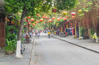 Vietnam. Hoi An. Şehrin güzel bir manzarası.