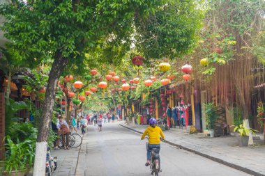 Vietnam. Hoi An. Şehrin güzel bir manzarası.