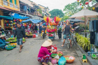 Vietnam. Hoi An. Şehrin güzel bir manzarası.