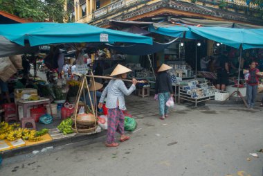 Vietnam. Hoi An. Şehrin güzel bir manzarası.