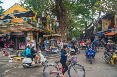 Vietnam. Hoi An. Şehrin güzel bir manzarası.
