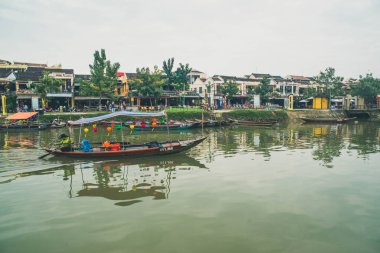 Vietnam. Hoi An. Şehrin güzel bir manzarası.