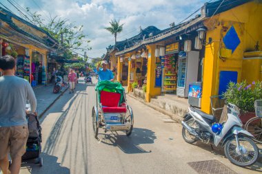 Vietnam. Hoi An. Şehrin güzel bir manzarası.