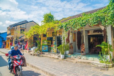 Vietnam. Hoi An. Şehrin güzel bir manzarası.