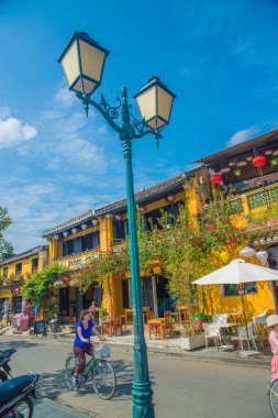 Vietnam. Hoi An. Şehrin güzel bir manzarası.