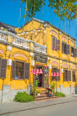 Vietnam. Hoi An. Şehrin güzel bir manzarası.