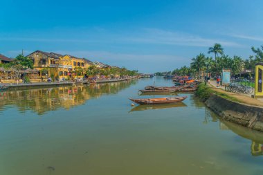 Vietnam. Hoi An. Şehrin güzel bir manzarası.