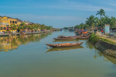 Vietnam. Hoi An. Şehrin güzel bir manzarası.