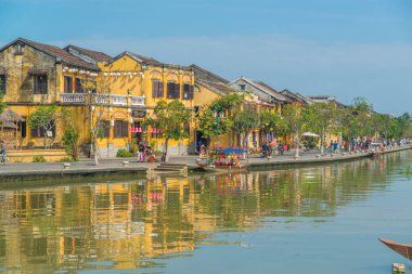 Vietnam. Hoi An. Şehrin güzel bir manzarası.