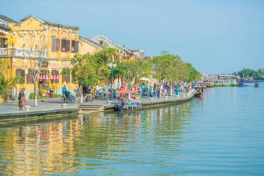 Vietnam. Hoi An. Şehrin güzel bir manzarası.