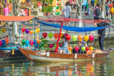 Vietnam. Hoi An. Şehrin güzel bir manzarası.