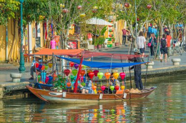 Vietnam. Hoi An. Şehrin güzel bir manzarası.
