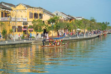 Vietnam. Hoi An. Şehrin güzel bir manzarası.