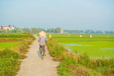 Vietnam. Hoi An. Şehrin güzel bir manzarası.