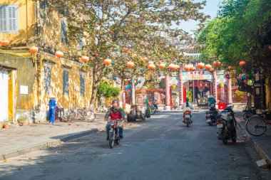 Vietnam. Hoi An. Şehrin güzel bir manzarası.