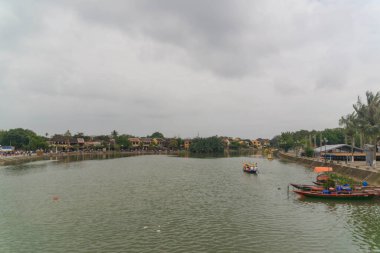 Vietnam. Hoi An. Şehrin güzel bir manzarası.