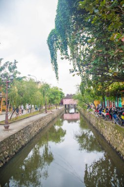 Vietnam. Hoi An. Şehrin güzel bir manzarası.