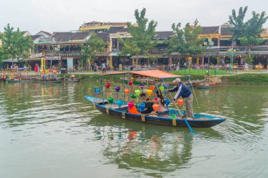 Vietnam. Hoi An. Şehrin güzel bir manzarası.